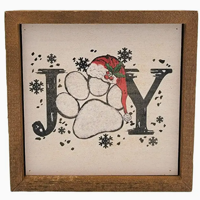 Joy Dog Paw Santa Hat