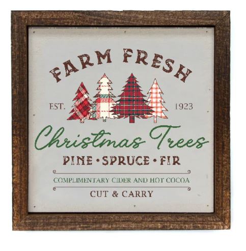 Farm Fresh Christmas Trees Sign