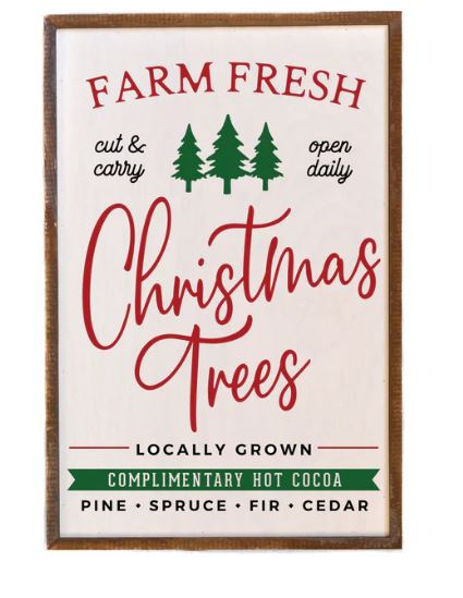 Farm Fresh Christmas Trees Sign
