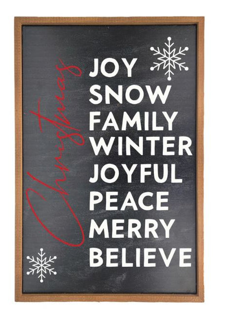 Christmas List Sign