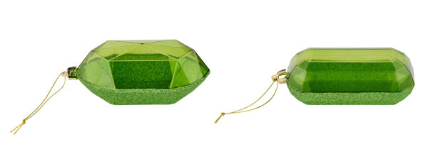 5.25" Laser Glitter Gem Ornament