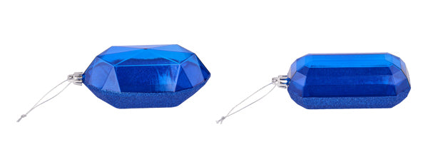 5.25" Laser Glitter Gem Ornament