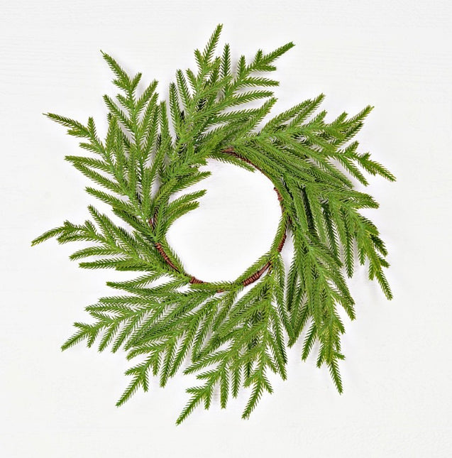 11" Ring Soft Touch Evergreen Norfolk Pine