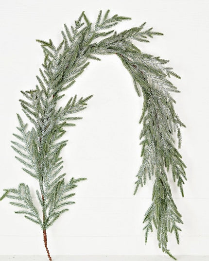 5' Snowy Sparkle Real Touch Norfolk Pine