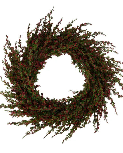 30"Dia Mini Berry/Arborvitae Wreath