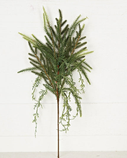24in Spray-Dripping Soft Touch Cypress with Norfolk Pine