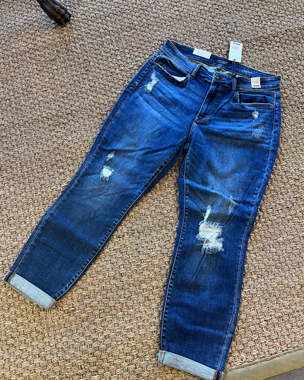 Mid Rise Slim Judy Blue Capri - Curvy Sizes image 0