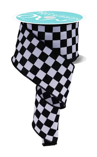 2.5" x 10yd Print Glitter Check