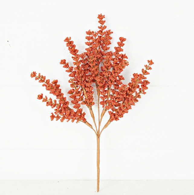 14" Pumpkin Millet Berry Heather