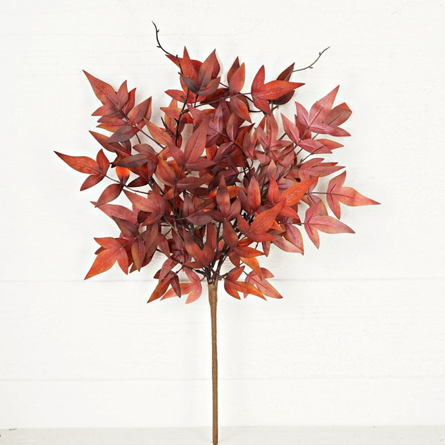 22in Bush-Dark Burgundy Japanese Maple Leaves