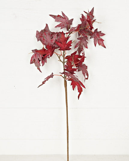 27in Spray-Flocked Maple Leaves