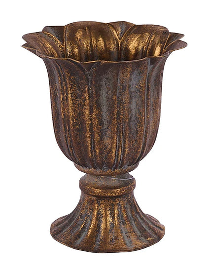 5.75"H x 4.75"Dia Metal Petal Vase