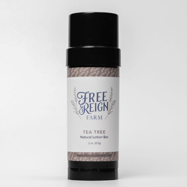 Tea Tree Natural Lotion Bar - Free Reign Farm image 0