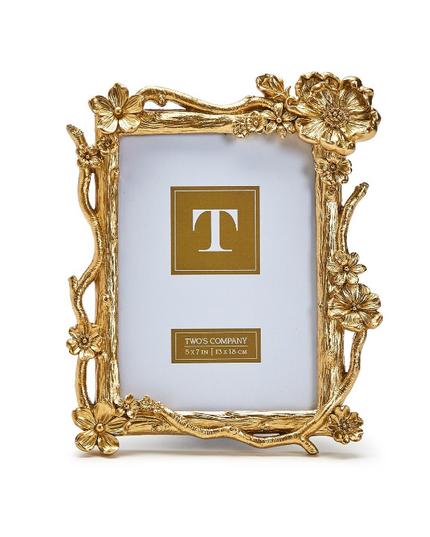 Gold Floral 5x7 Frame