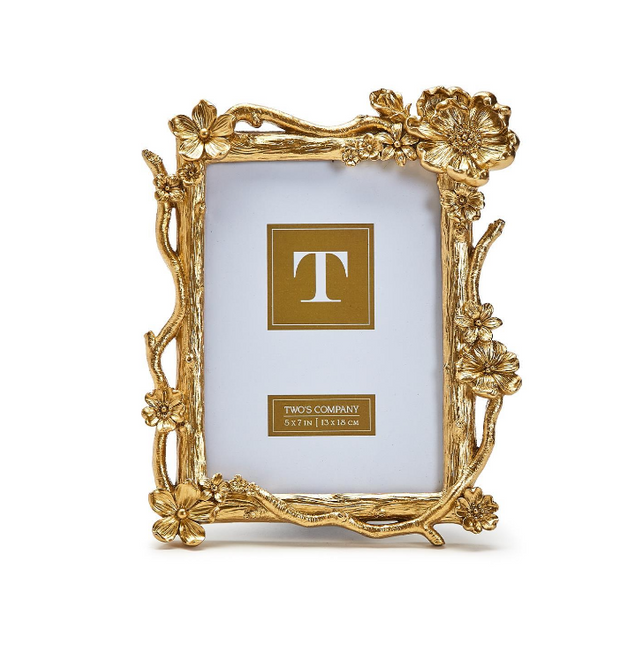 Gold Floral 5x7 Frame