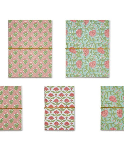 Floral Block Print Notebook