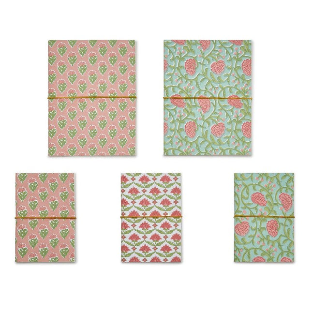 Floral Block Print Notebook