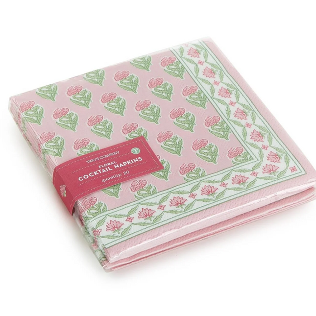 Floral Cocktail Napkins