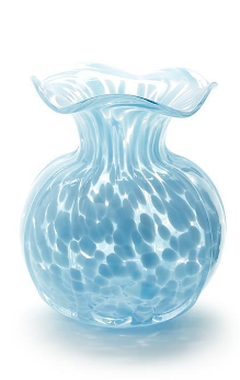 Ruffled Edge Spotted Vase