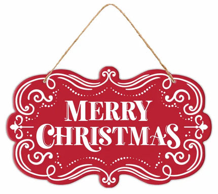 11.5"L x 6.75"H Merry Christmas Sign