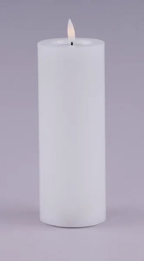 8"H x 3"Dia Flameless Melted-Look Candle