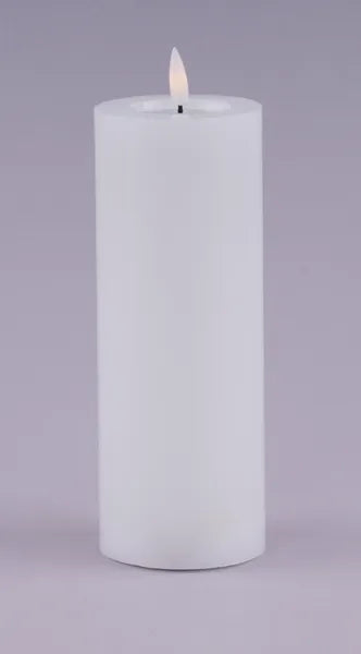 8"H x 3"Dia Flameless Melted-Look Candle