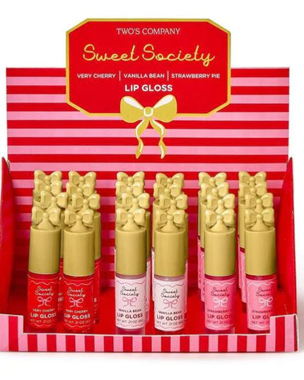Bow Shimmer Lip Gloss, 3 Flavors