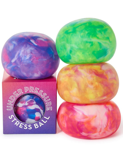 Under Pressure Marbled Stress Ball in Gift Box Assorted 4 Colors