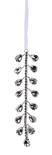 6"L Glass Diamond Drop Orn