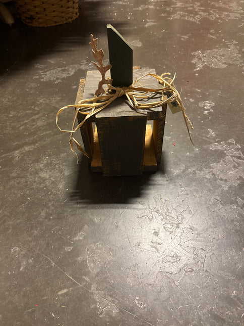 Wood Crate Pumpkin