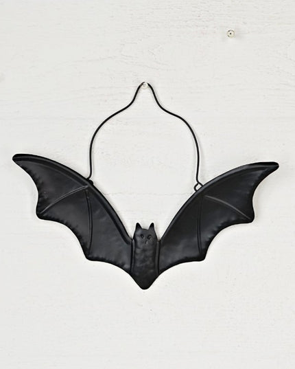 Metal Black Flying Bat Ornament