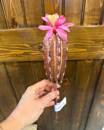Faux Blooming Cactus Stems