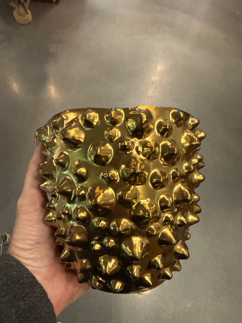 Gold Spikey Pot