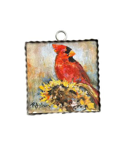 Mini Gallery Cardinal on Sunflower