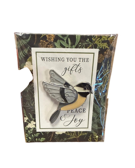 Wishing You Gifts of Peace & Joy Bird Pin