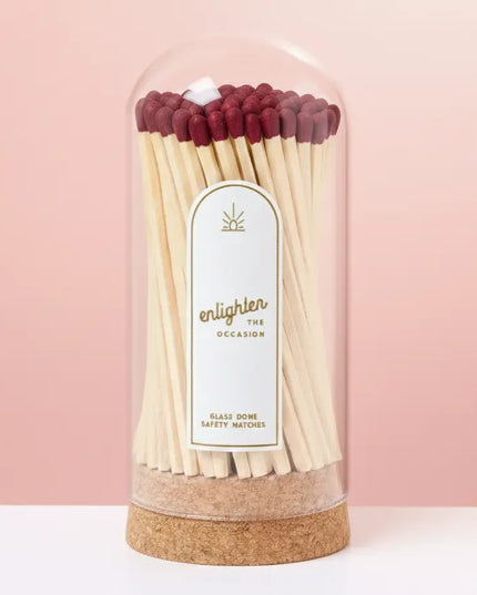 Corked Glass Dome with Matches