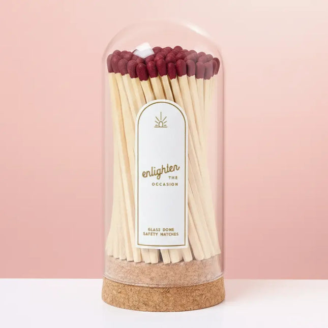 Corked Glass Dome with Matches