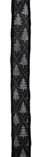 7/8" x 10yd Glitter Tree/Harlequin