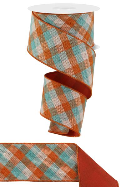 2.5" x 10yd Diag Woven Check/Pg Fused image 0