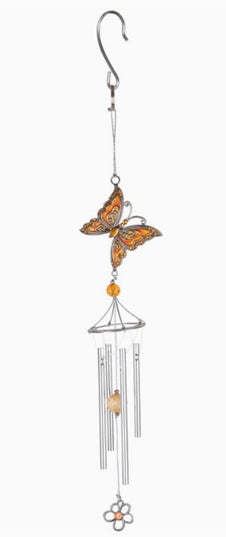 Pewterworks Butterfly Crystal Chime