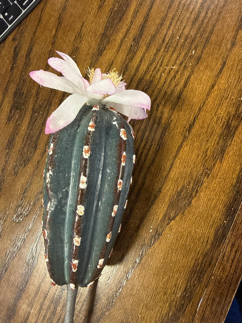 Faux Blooming Cactus Stems