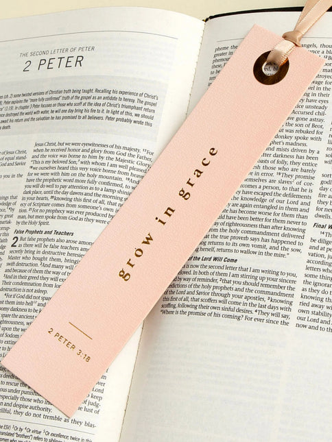 Grow in Grace Scripture Bookmark