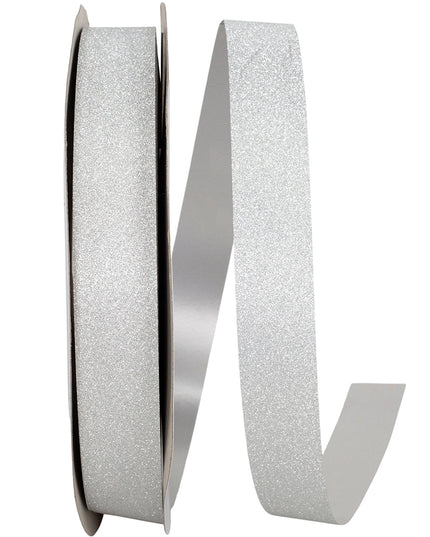 DELUXE JEWEL DUST RIBBON 7/8"x 100Y White 030