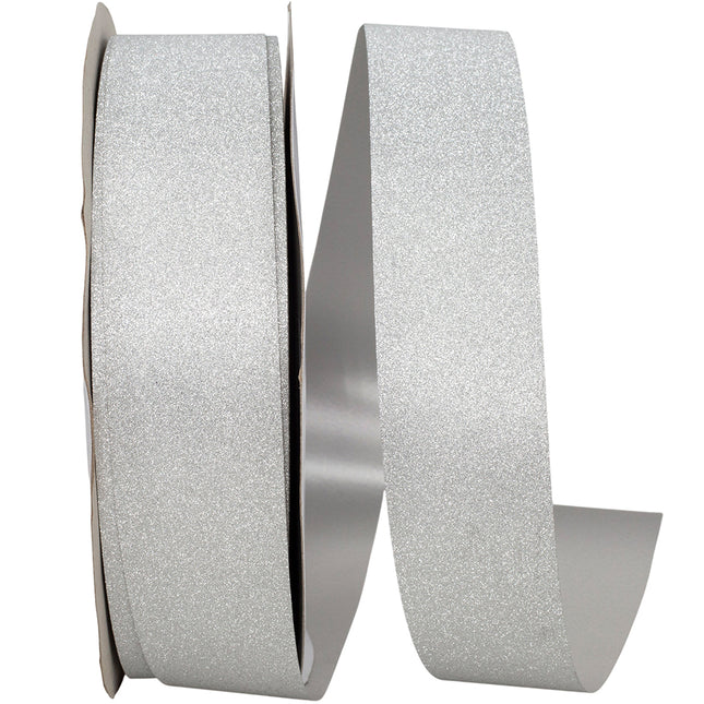 DELUXE JEWEL DUST RIBBON 1 3/8" x 100Y White 030