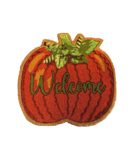 Pumpkin Welcome Coir Mat