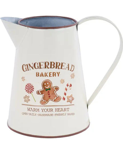 6.75"H x 5"Dia Round Gingerbread Pitcher