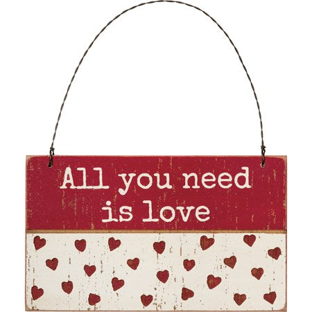 All You Need Is Love Slat Ornament image 0
