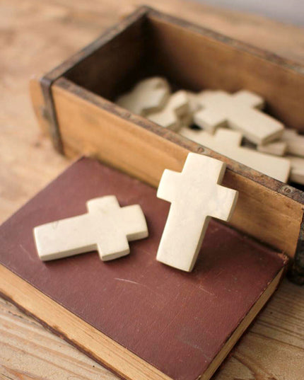 Ivory Stone Cross image 0
