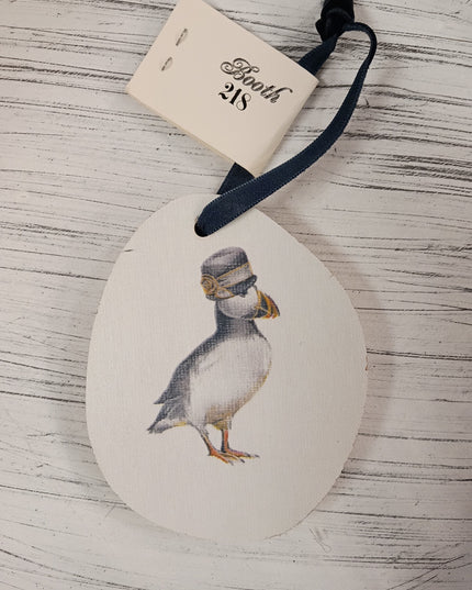 Wooden Distinguished Animal Ornament (Assorted)
