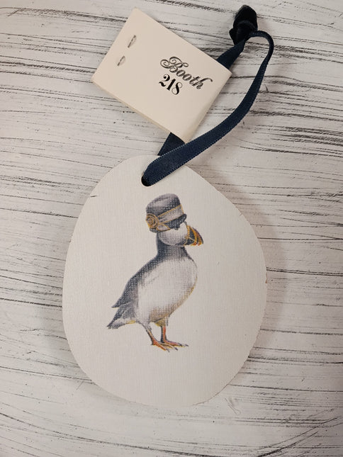 Wooden Distinguished Animal Ornament (Assorted)